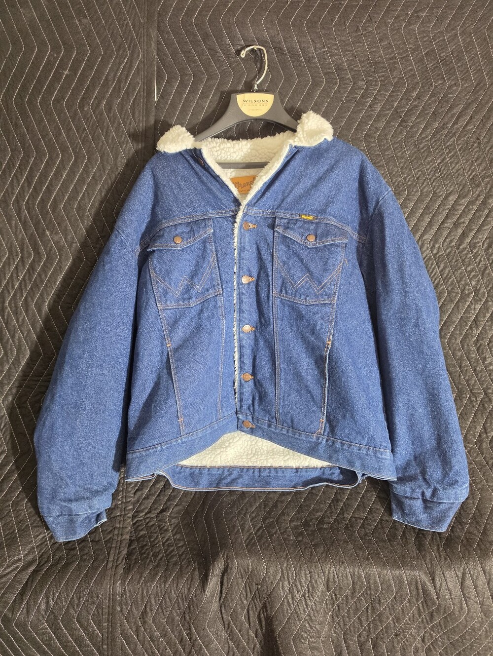 Wrangler Sherpa Lined Denim Jacket.